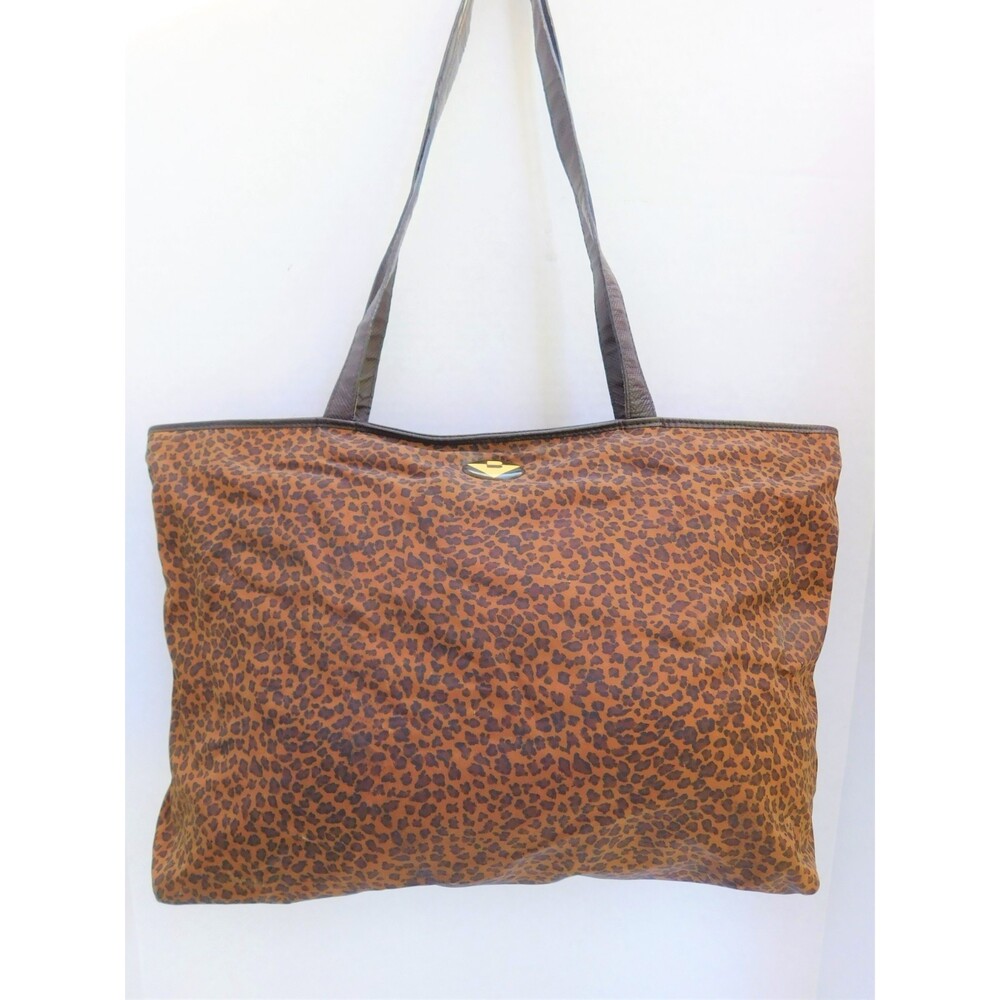 VINTAGE BOTTEGA VENETA ANIMAL PRINT TOTE BAG